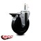 Service Caster 5'' Soft Rubber Wheel Swivel 7/16'' Grip Ring Stem Caster with Brake SCC-GR20S514-SRS-PLB-716138 - alternate 2